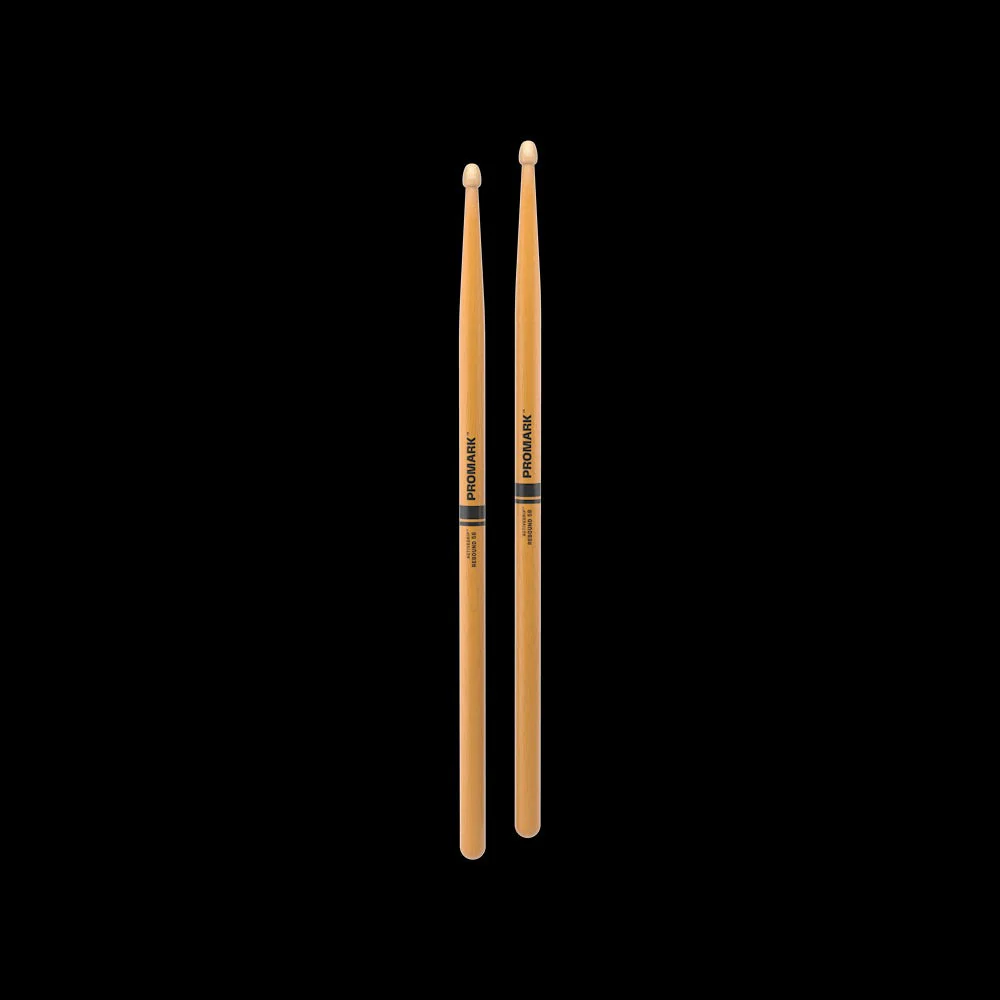 Promark - Rebound 5B ActiveGrip Clear Hickory Drumstick, Acorn Wood Tip - R5BAGC - Image 3