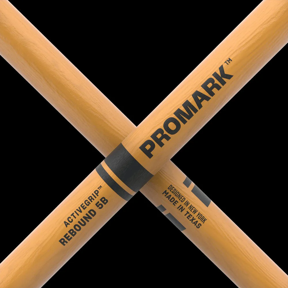 Promark - Rebound 5B ActiveGrip Clear Hickory Drumstick, Acorn Wood Tip - R5BAGC - Image 5