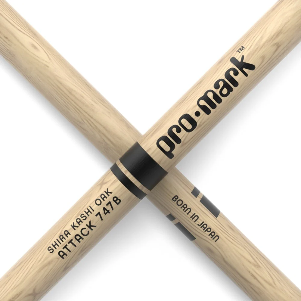 Promark - Shira Kashi Oak 747B "Super Rock" Nylon Tip drumstick   PW747BN - Image 2
