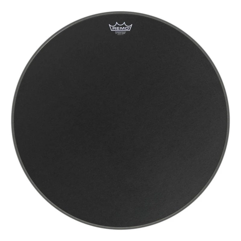 Remo - 24" Powerstroke P3 Black Suede Bass Drumhead - P3-1824-ES
