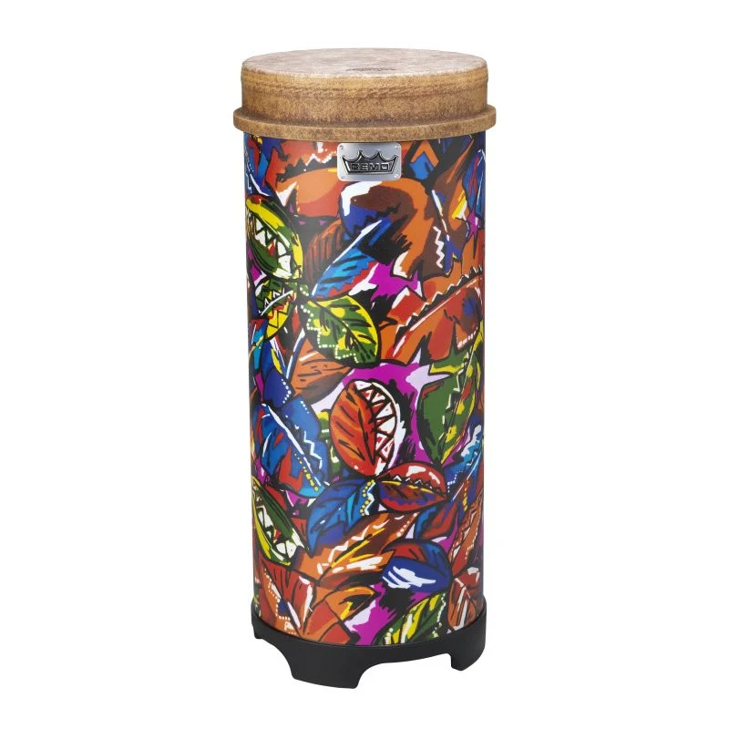 Remo - 50-Series Tubano® Drum - Pre-Tuned - Tropical Leaf - 10" - TU-0510-09