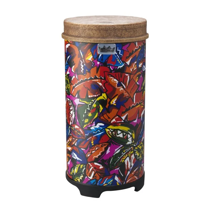 Remo - 50-Series Tubano® Drum - Pre-Tuned - Tropical Leaf - 12" - TU-0512-09