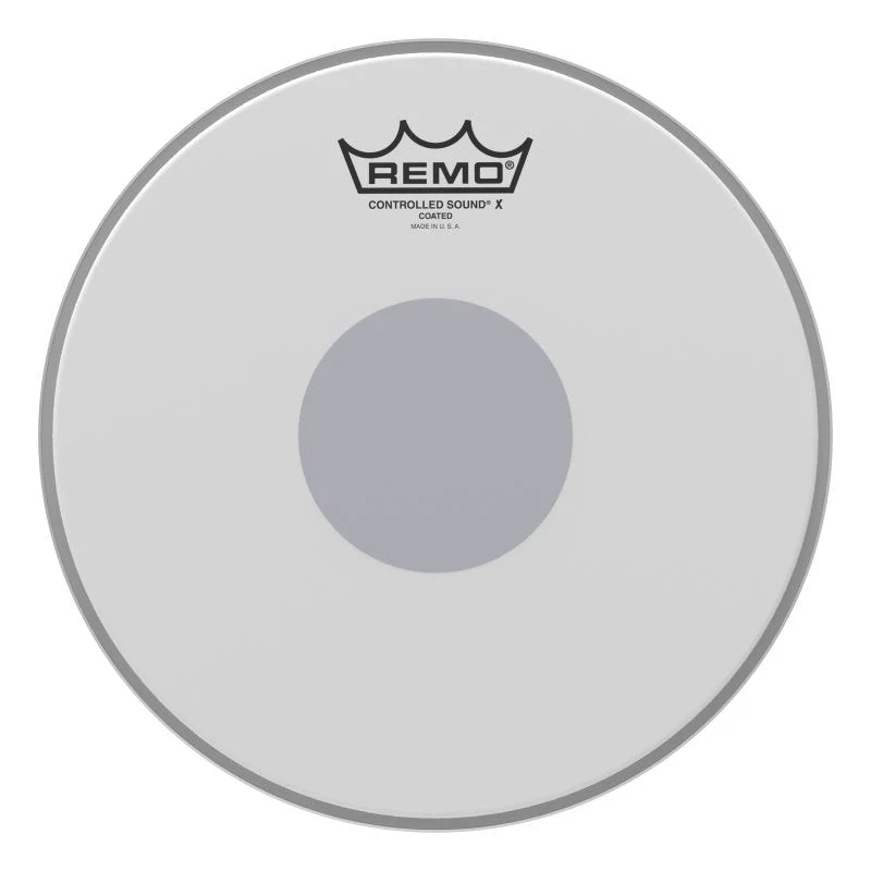 Remo - CX-0110-10 Controlled Sound® X Coated Black Dot⢠Snare Drumhead - Bottom Black Dot⢠- 10" - CX-0110-10