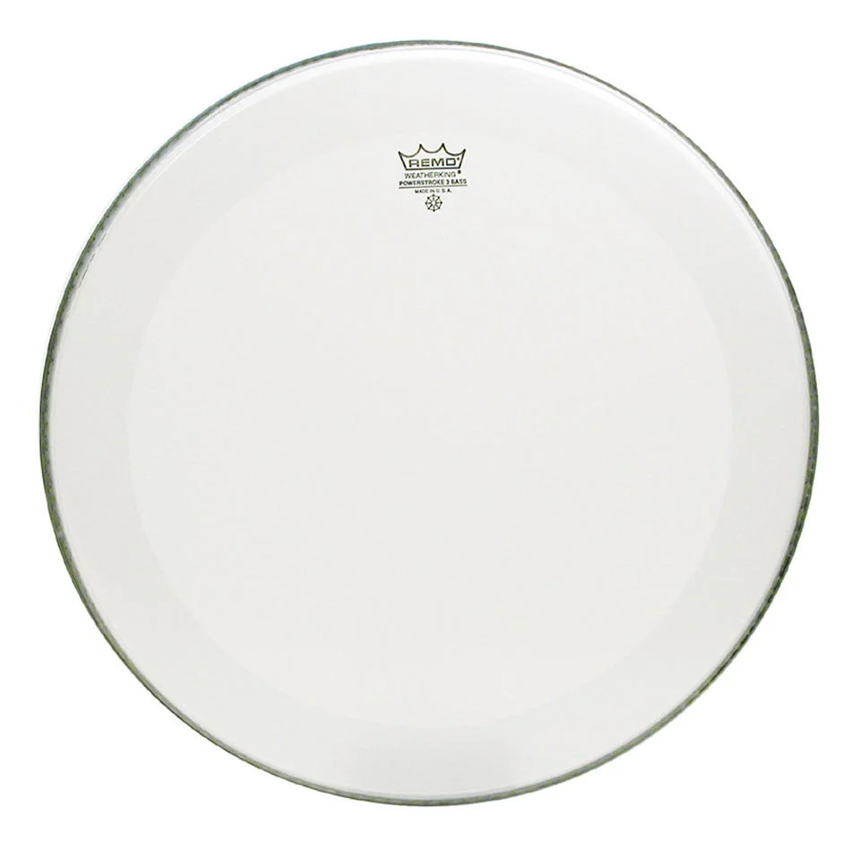 Remo - Smooth White 24" Powerstroke 3 Bass Drum Batter Head | P3-1224-C1 - Image 2