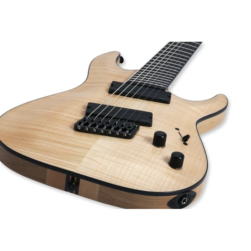 Schecter - 7-String Solid-Body Elite Multi-Scale Electric Guitar - Gloss Natural - 1366-SHC - Image 5