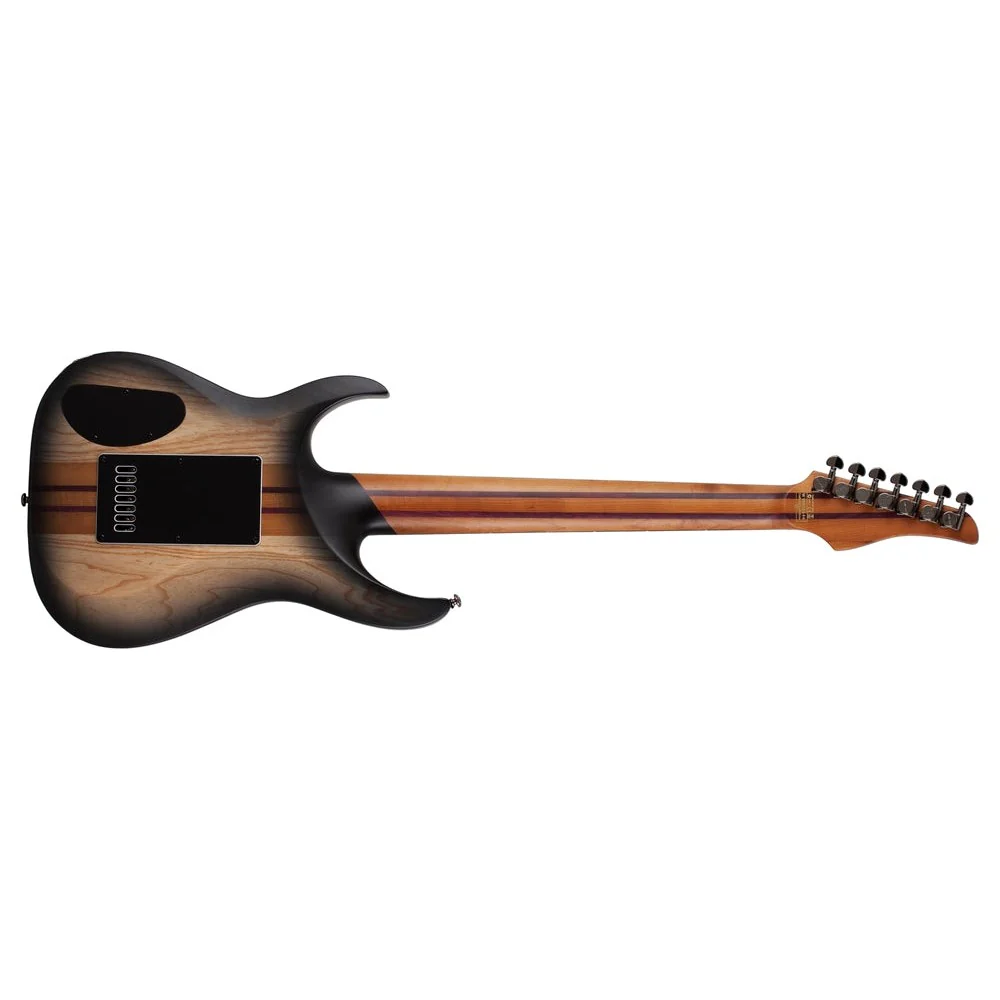 Schecter - Banshee Mach-7 7-String Evertune Electric Guitar - Fallout Burst Finish  - 1415-SHC - Image 2