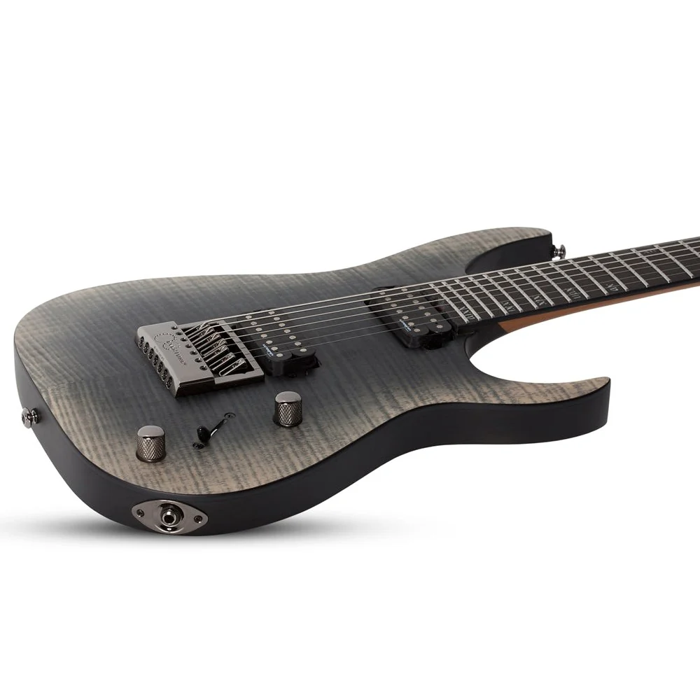 Schecter - Banshee Mach-7 7-String Evertune Electric Guitar - Fallout Burst Finish  - 1415-SHC - Image 4