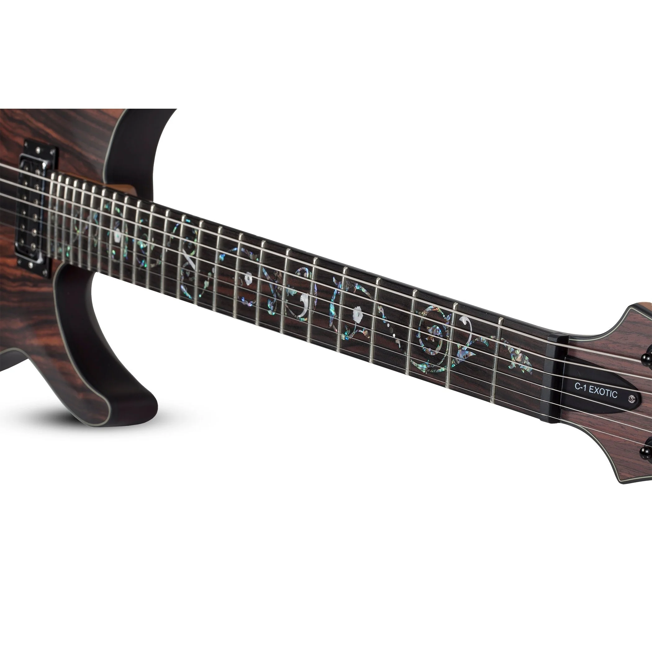 Schecter - C-1 Exotic Ebony Natural Satin (NS) 3337 - Image 4