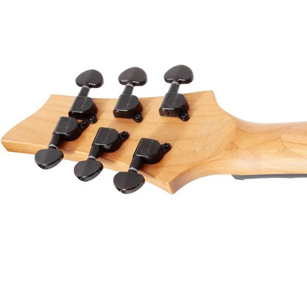 Schecter - C-1 Standard Electric Guitar, Black Fade Burst Burl - 3950-SHC - Image 6