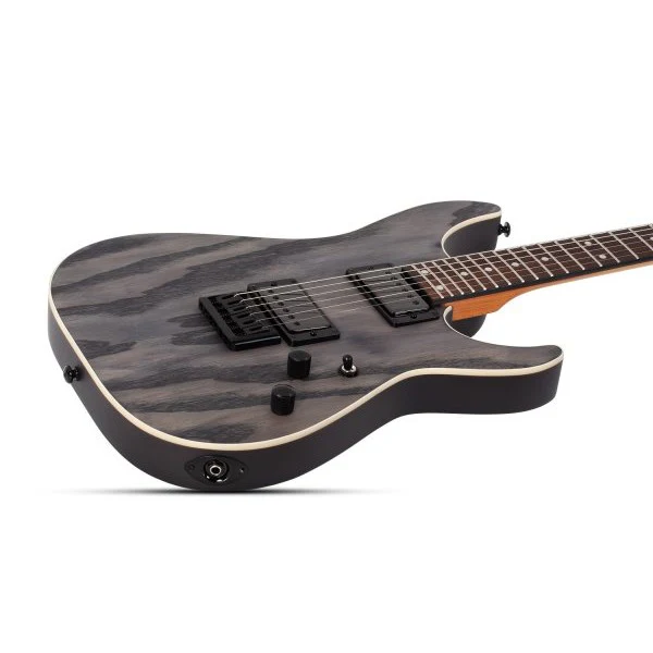 Schecter - C-1 Standard Electric Guitar, Black Fade Burst Burl - 3950-SHC - Image 7