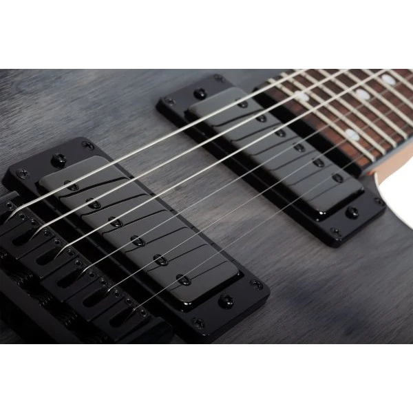 Schecter - C-1 Standard Electric Guitar, Black Fade Burst Burl - 3950-SHC - Image 8
