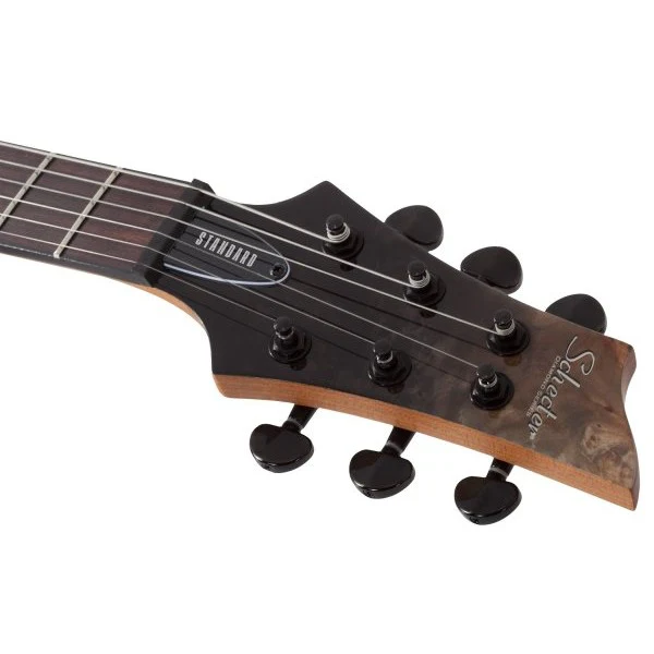 Schecter - C-1 Standard Electric Guitar, Charcoal Satin - 3951-SHC - Image 3