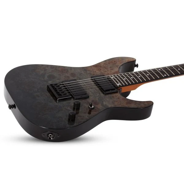 Schecter - C-1 Standard Electric Guitar, Charcoal Satin - 3951-SHC - Image 6