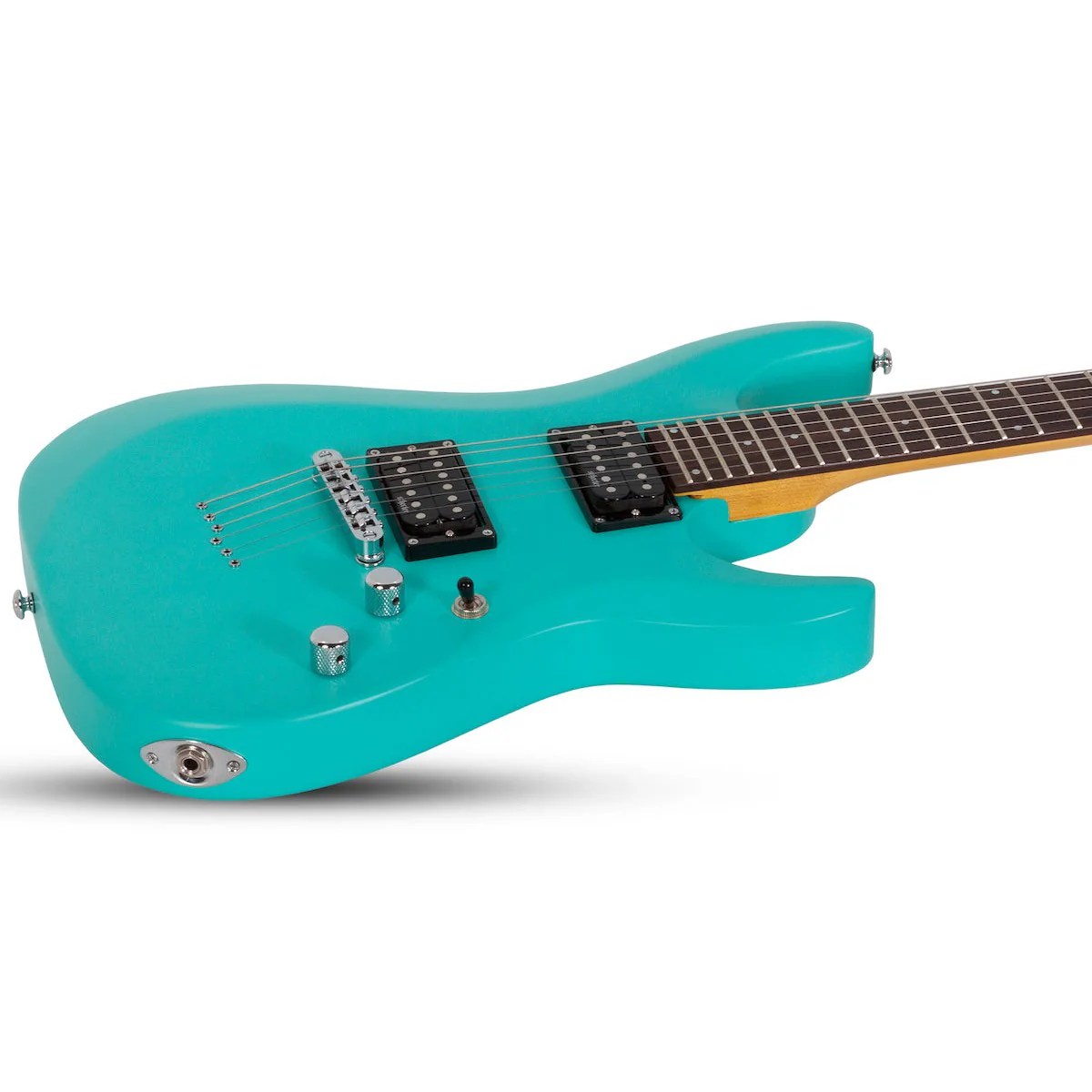 Schecter - C-6 Deluxe Satin Aqua 428 - Image 3