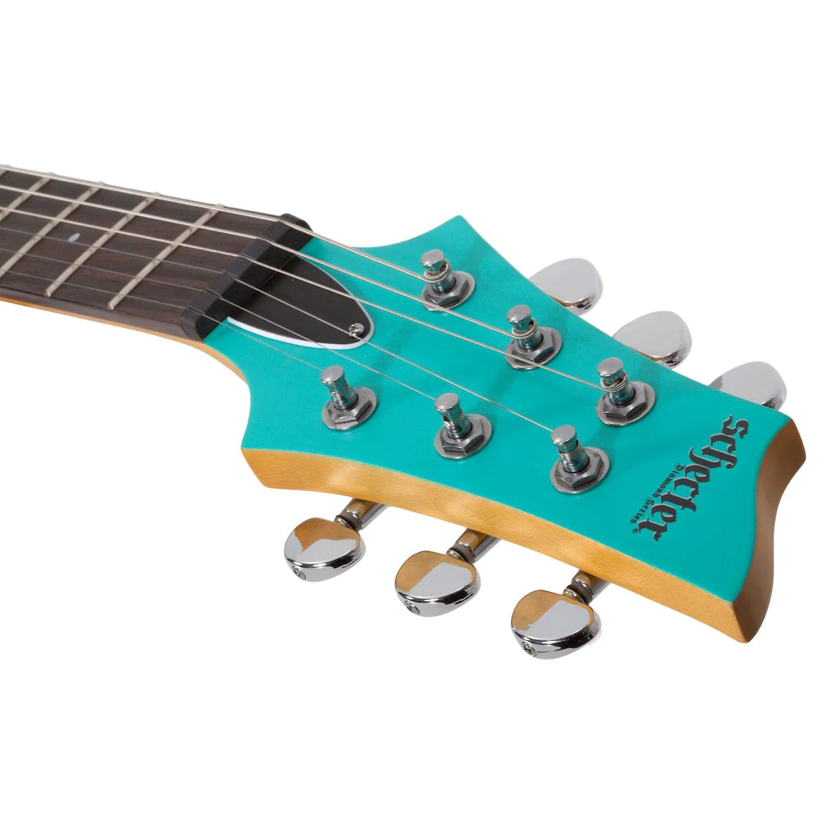 Schecter - C-6 Deluxe Satin Aqua 428 - Image 4