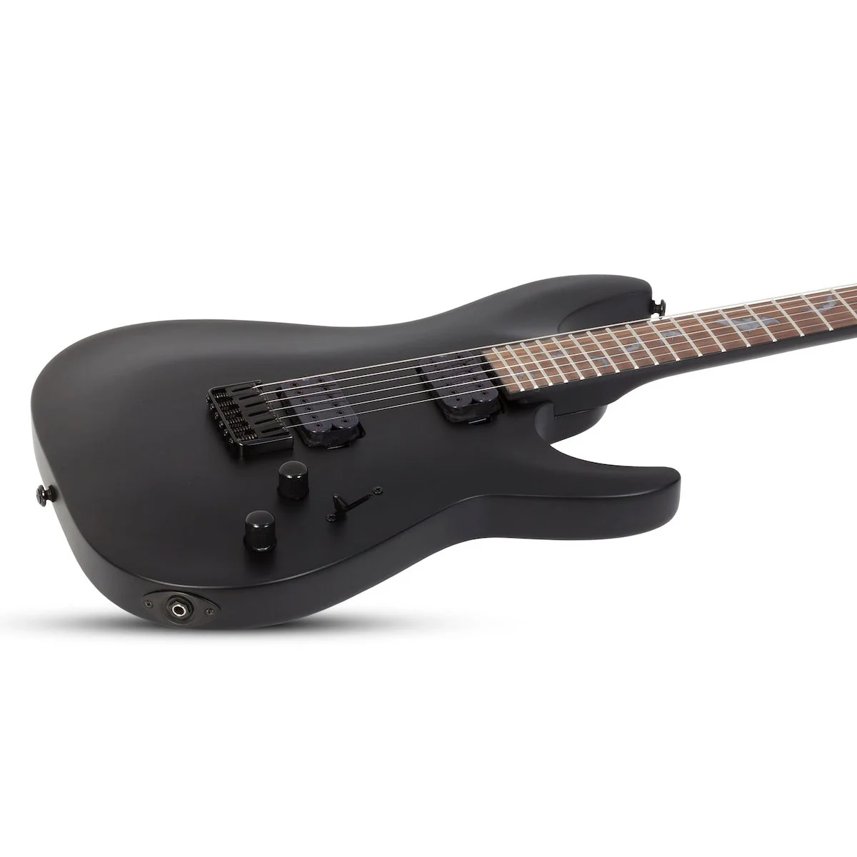 Schecter - Damien-6 Satin Black 2470 - Image 3