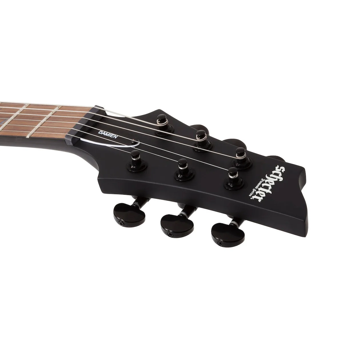 Schecter - Damien-6 Satin Black 2470 - Image 4