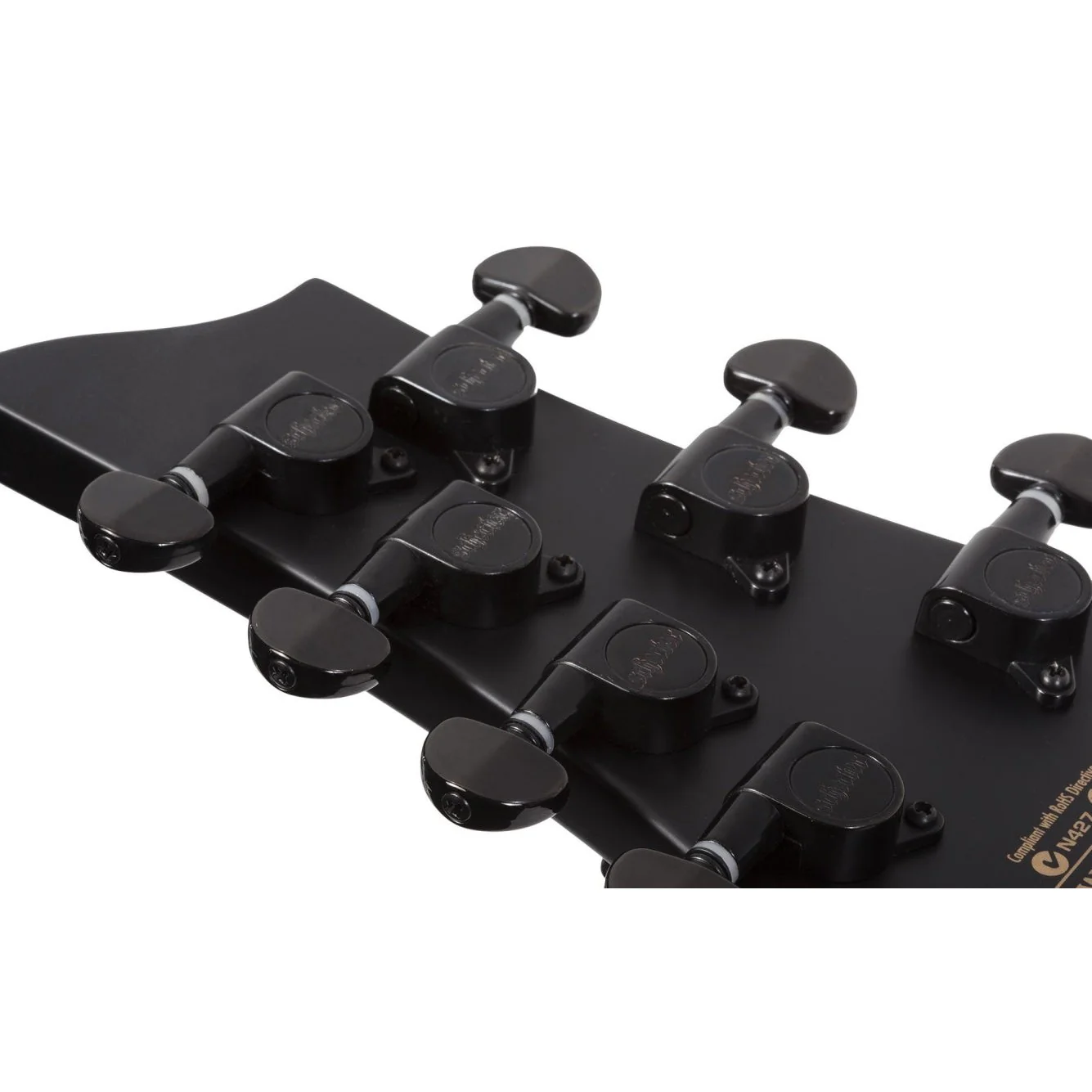Schecter - Damien-7 Multiscale 7-String Electric Guitar - Satin Black - Image 6