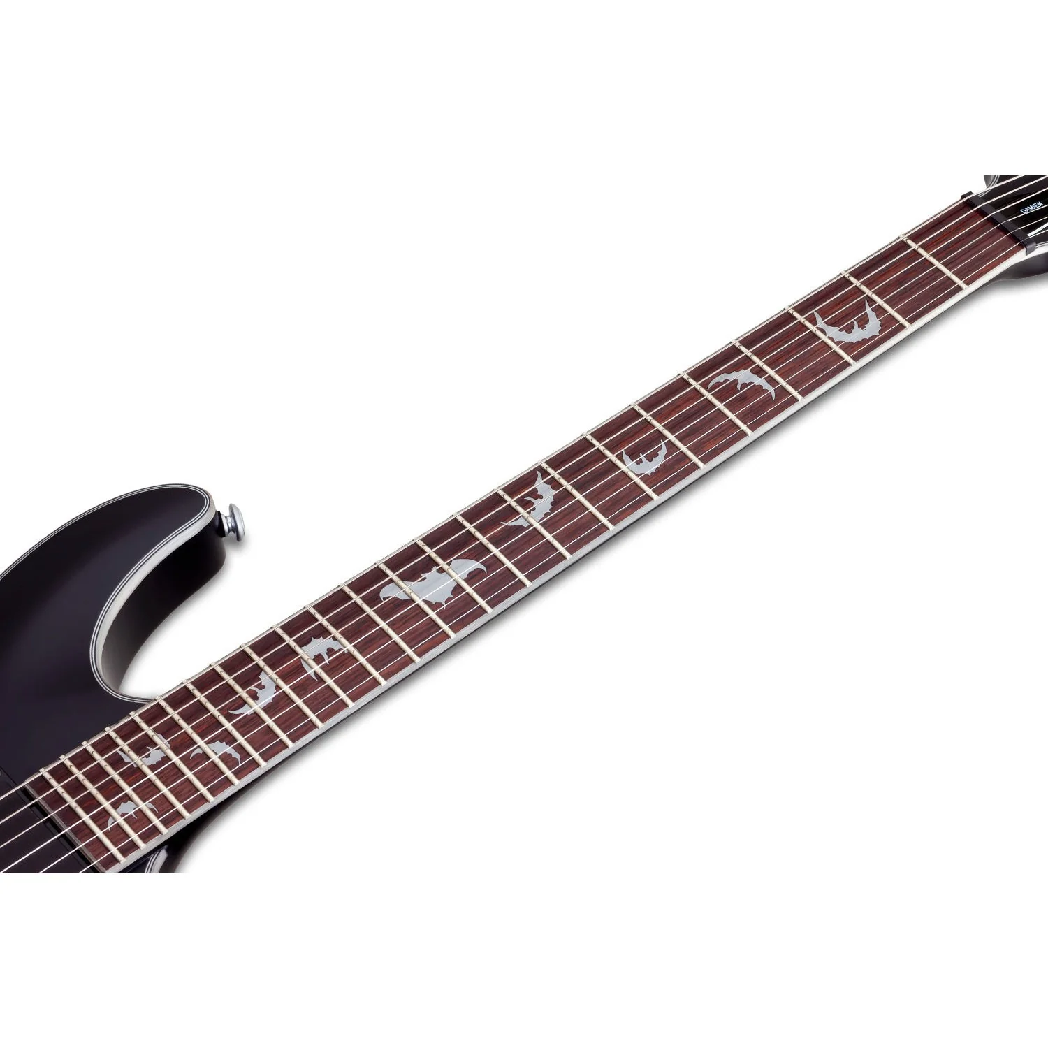 Schecter - Damien Platinum-6 Satin Black (SBK) #1181 - Image 6