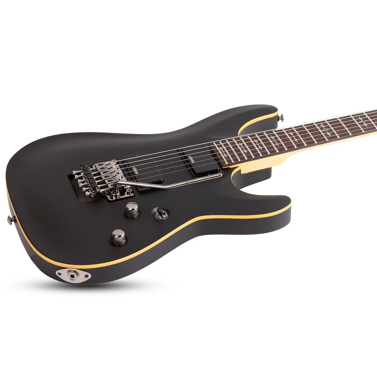 Schecter - Demon-6 FR Aged Black Satin 3661 - Image 2