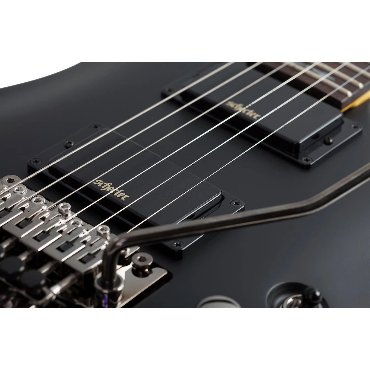 Schecter - Demon-6 FR Aged Black Satin 3661 - Image 3