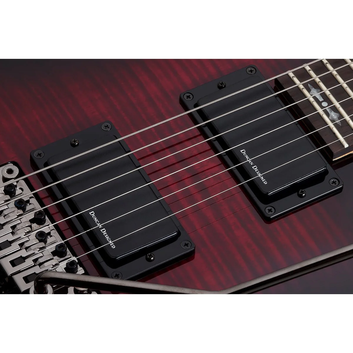 Schecter - Demon-6 FR Crimson Red Burst 3247 - Image 2