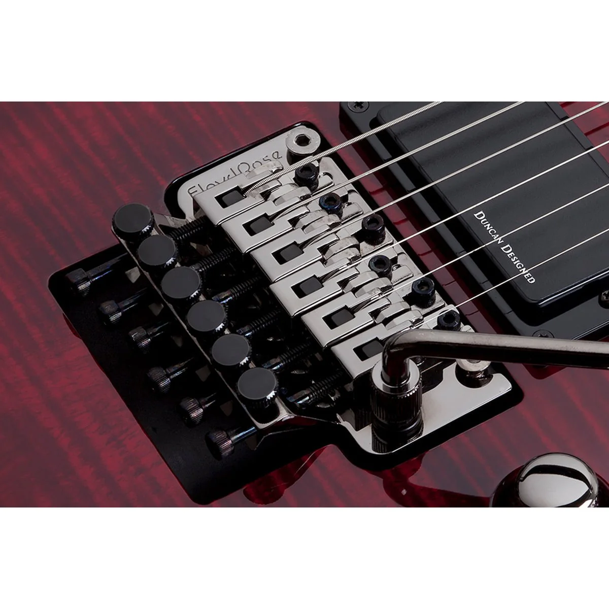 Schecter - Demon-6 FR Crimson Red Burst 3247 - Image 3