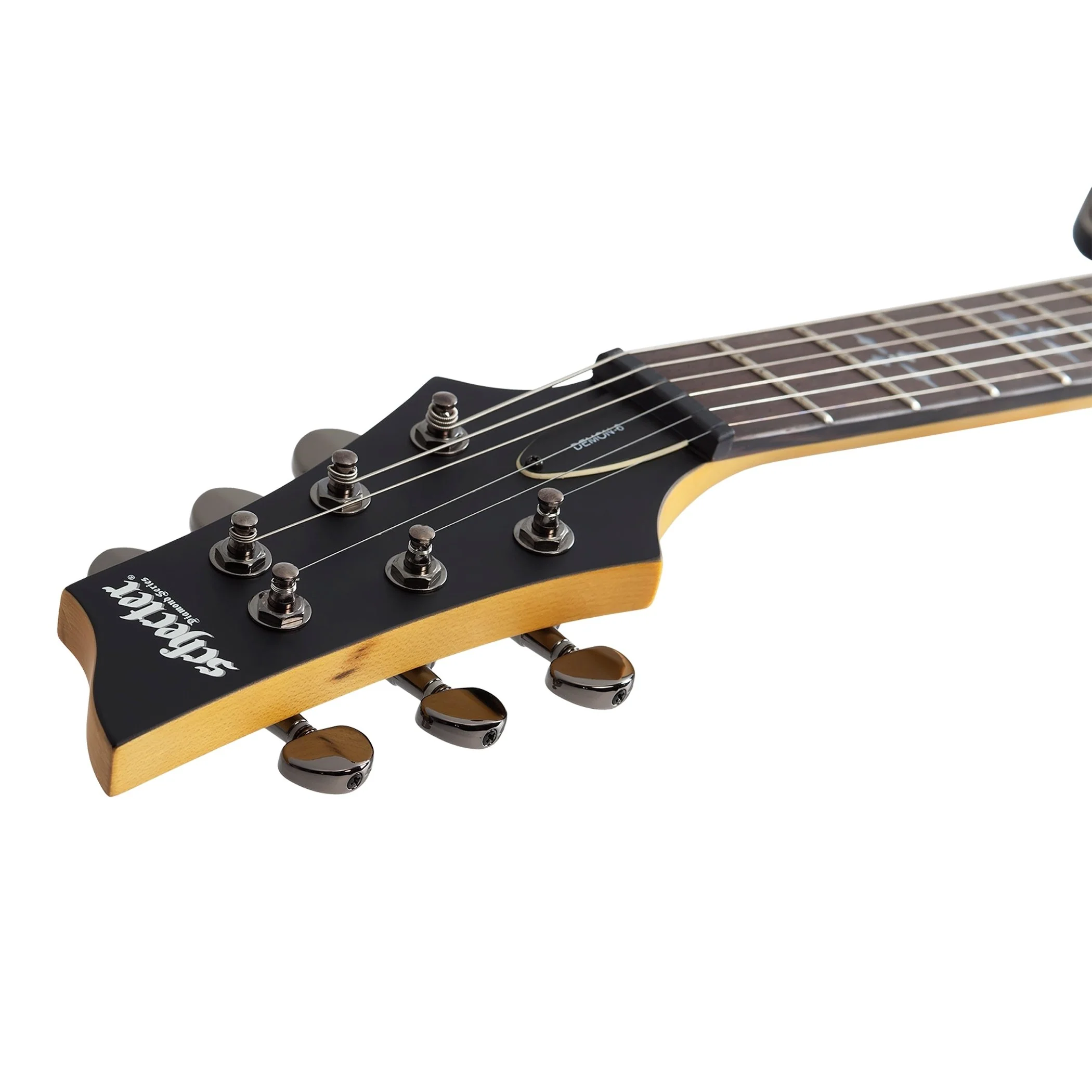 Schecter - Demon-6 Left-Handed Electric Guitar - Satin Black  - 3665-SHC - Image 4