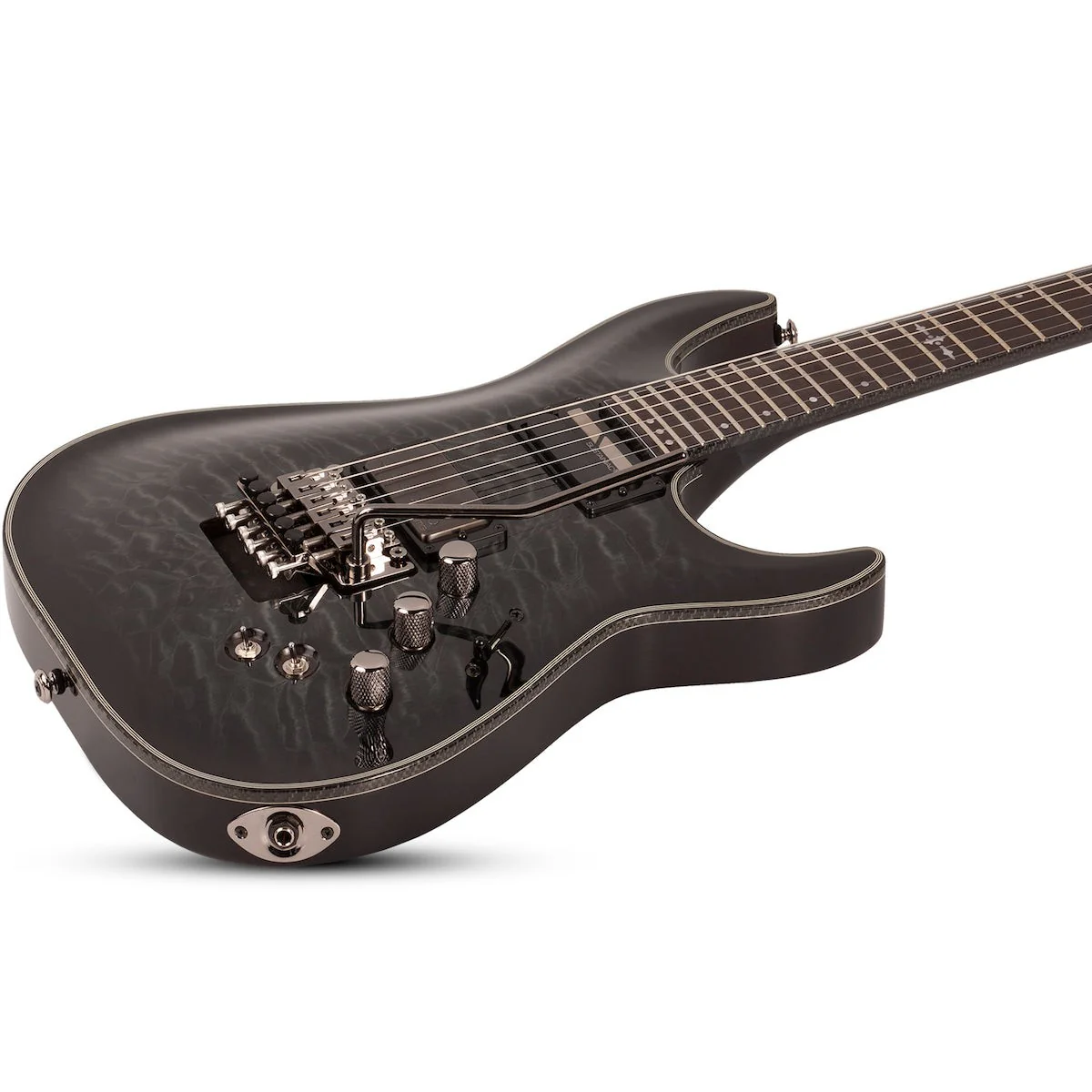 Schecter - Hellraiser Hybrid C-1 FR S Trans Black Burst 1957 - Image 2
