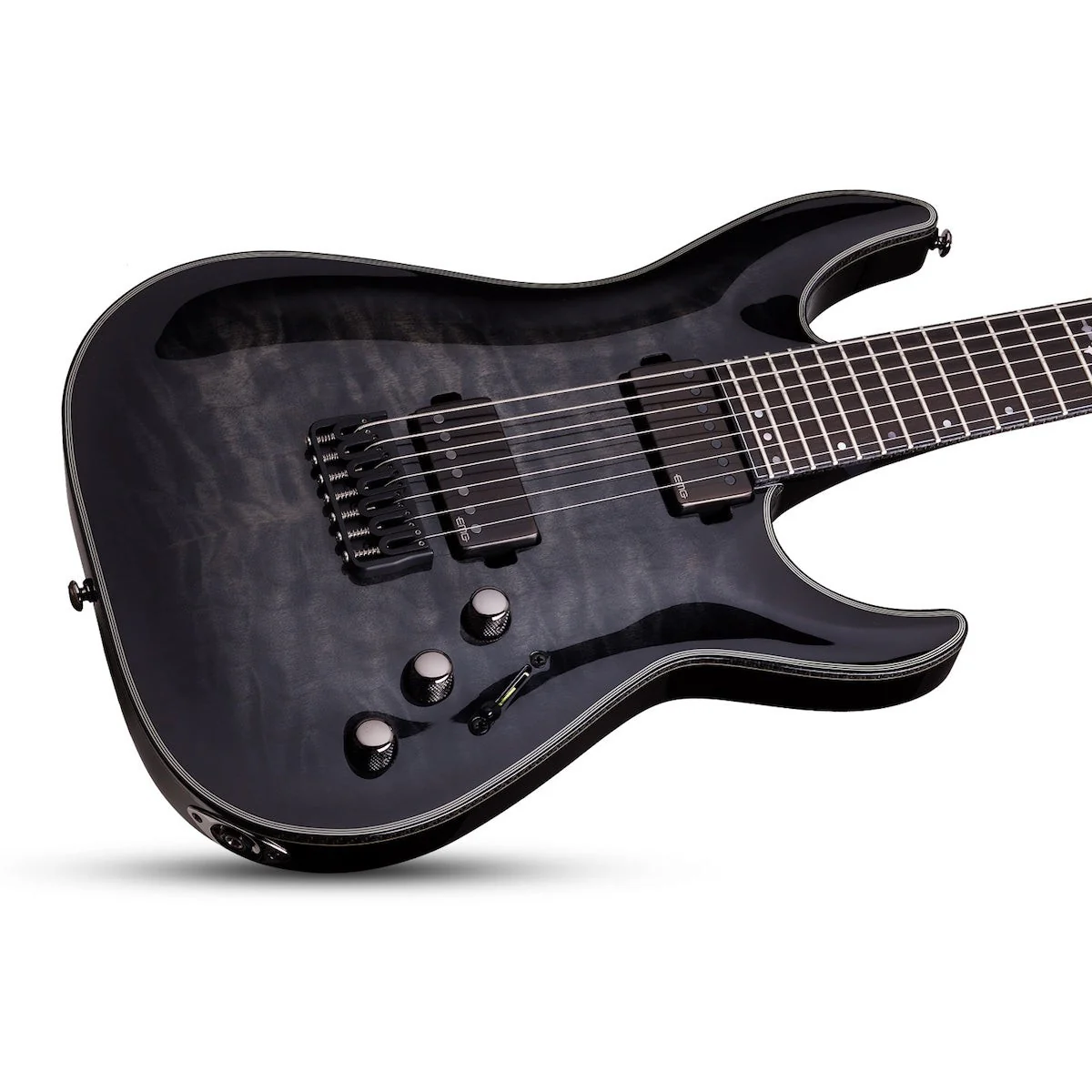 Schecter - Hellraiser Hybrid C-7 Trans Black Burst 1924 - Image 3
