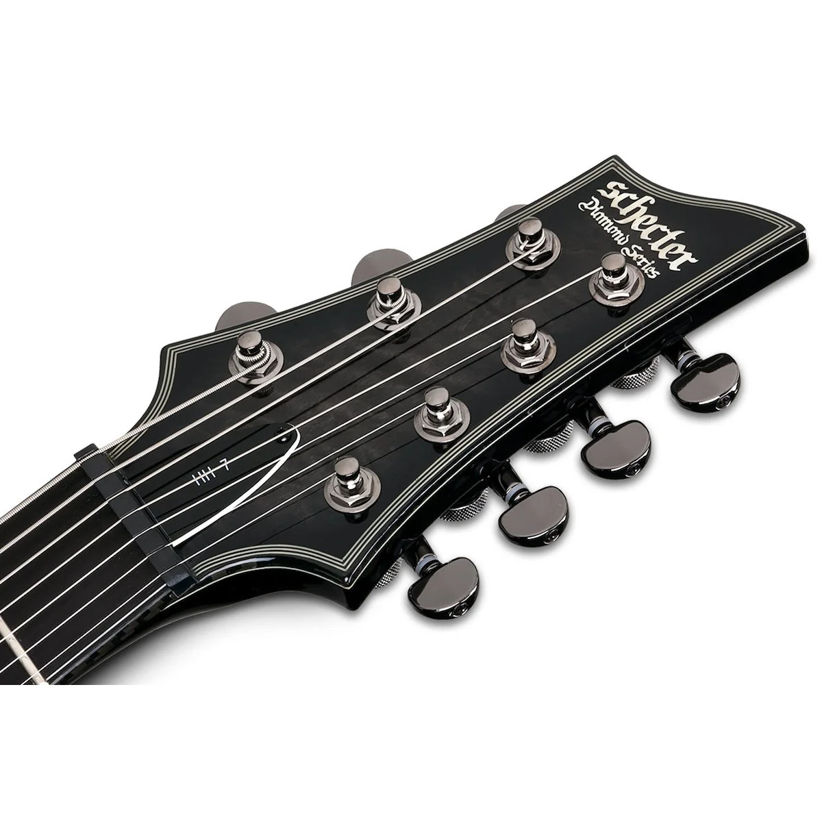 Schecter - Hellraiser Hybrid C-7 Trans Black Burst 1924 - Image 5
