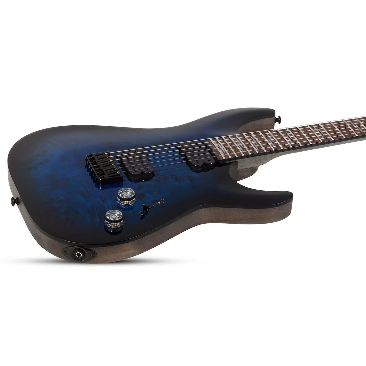 Schecter - Omen Elite-6 See-Thru Blue Burst 2452 - Image 3