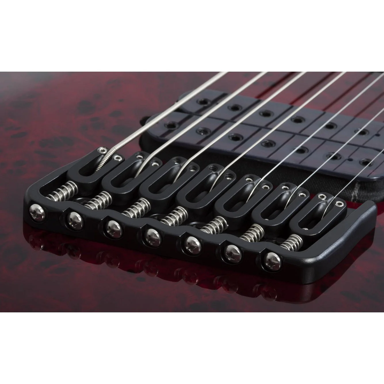 Schecter - Omen Elite-7 Multiscale 7-String Electric Guitar - Black Cherry Burst - Image 3