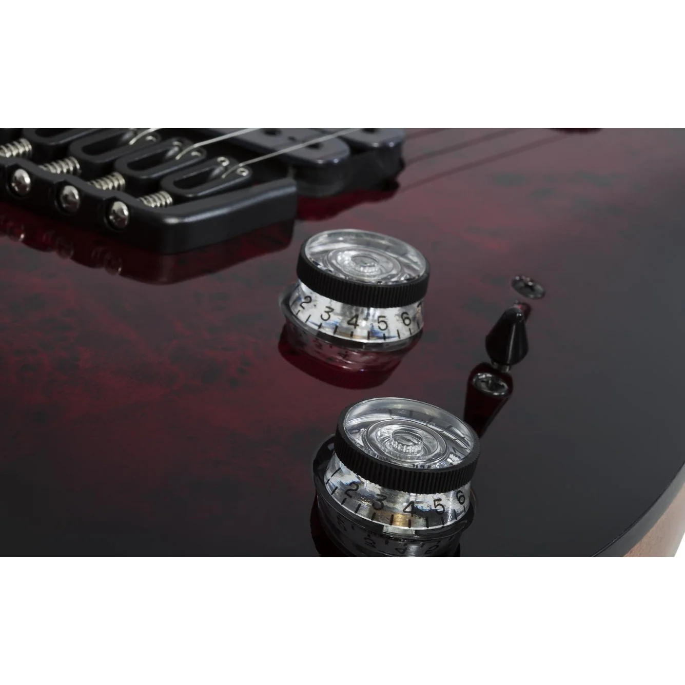 Schecter - Omen Elite-7 Multiscale 7-String Electric Guitar - Black Cherry Burst - Image 4