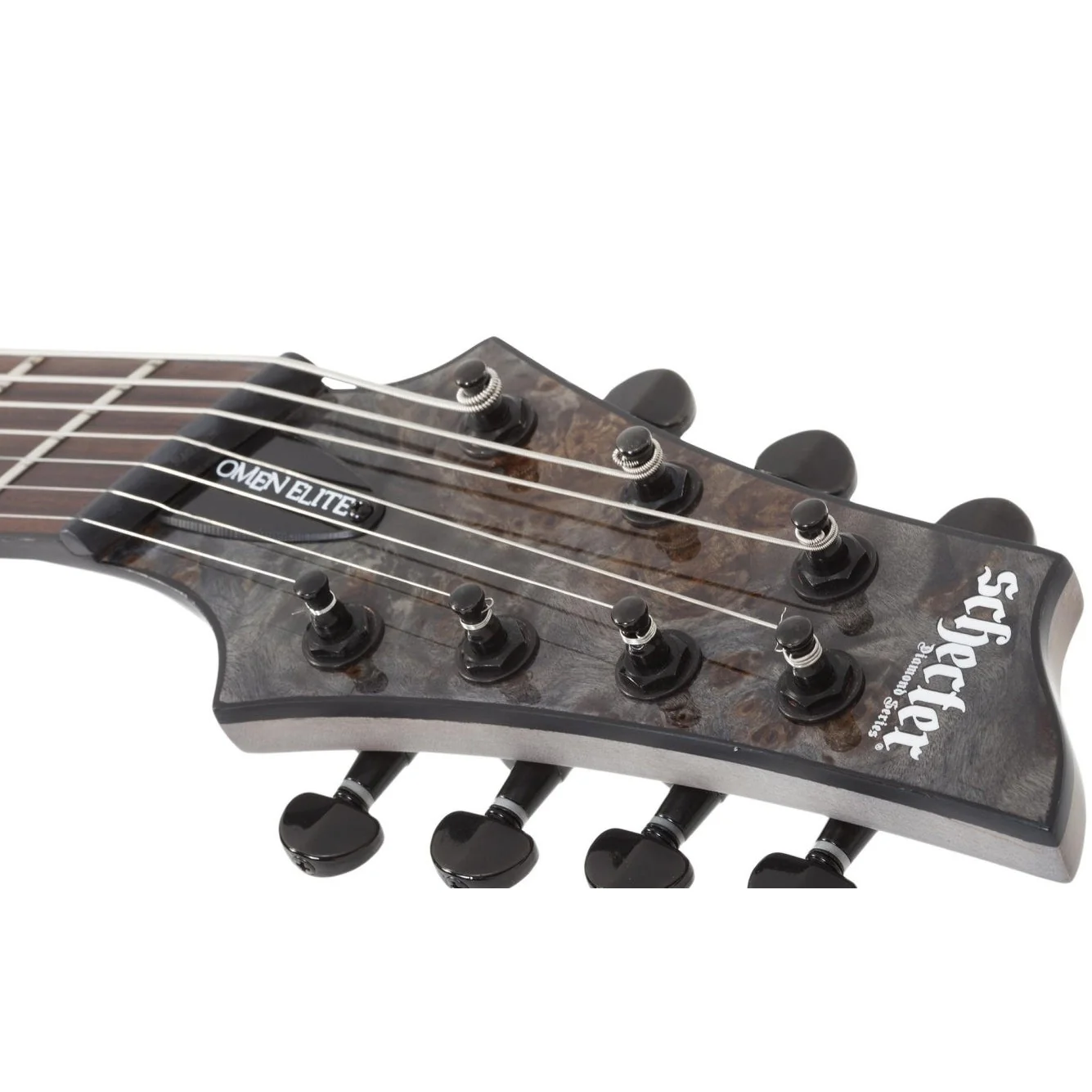 Schecter - Omen Elite-7 Multiscale 7-String Electric Guitar - Charcoal - Image 6