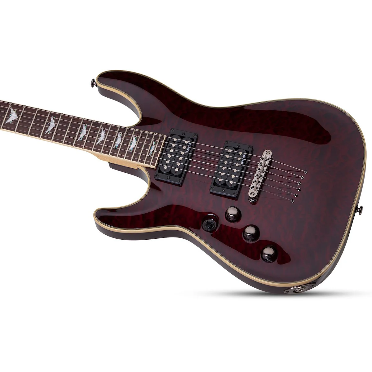 Schecter - Omen Extreme-6 LH Black Cherry 2009 - Image 2