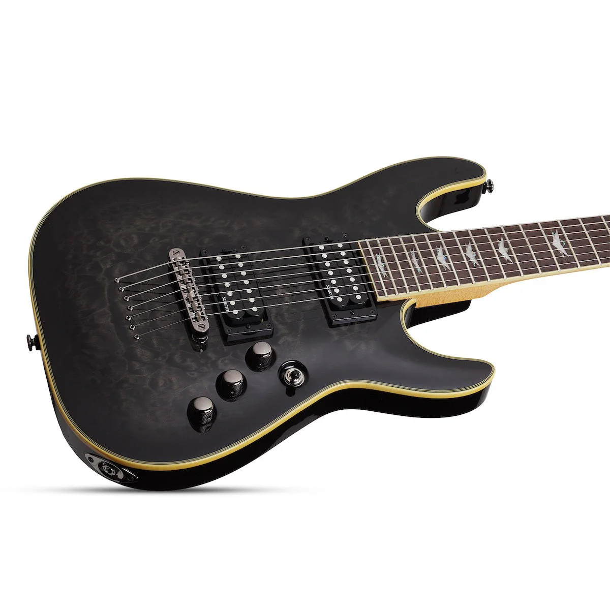 Schecter - Omen Extreme-7 See-Thru Black 2007 - Image 2
