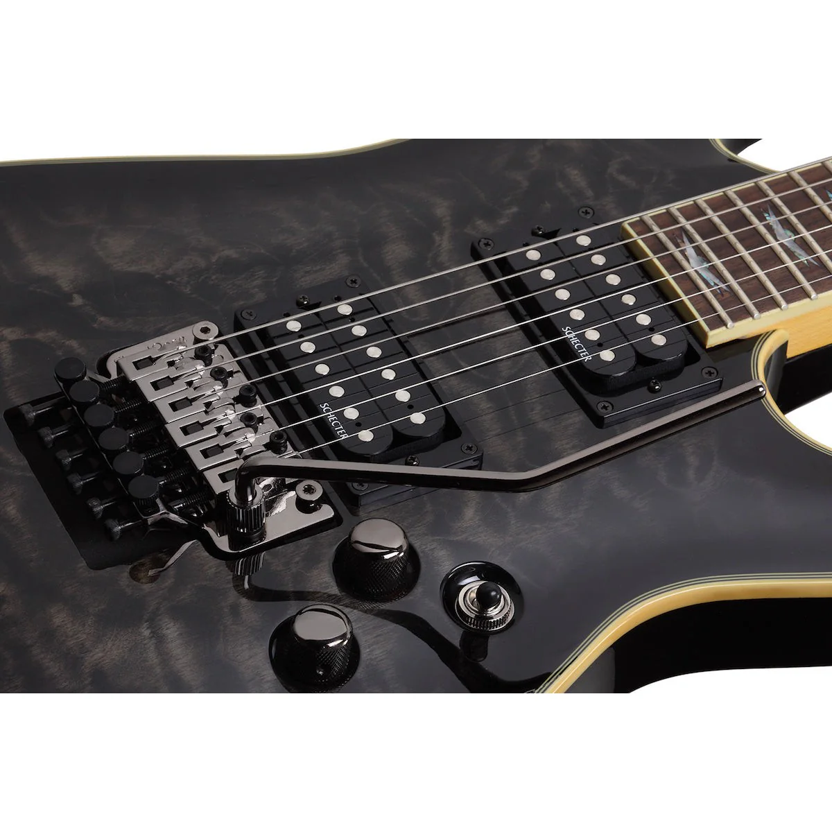 Schecter - Omen Extreme-FR See-Thru Black 2027 - Image 3