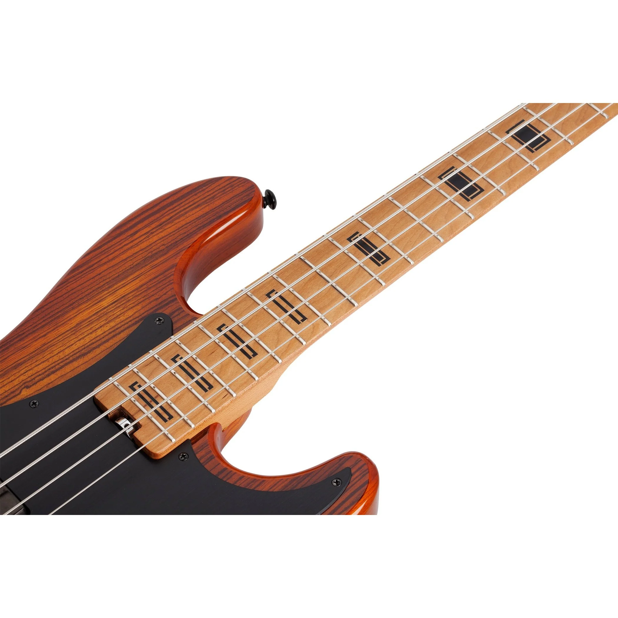 Schecter - P-4 Exotic Electric Bass - Faded Vintage Sunburst - 2927-SHC - Image 3