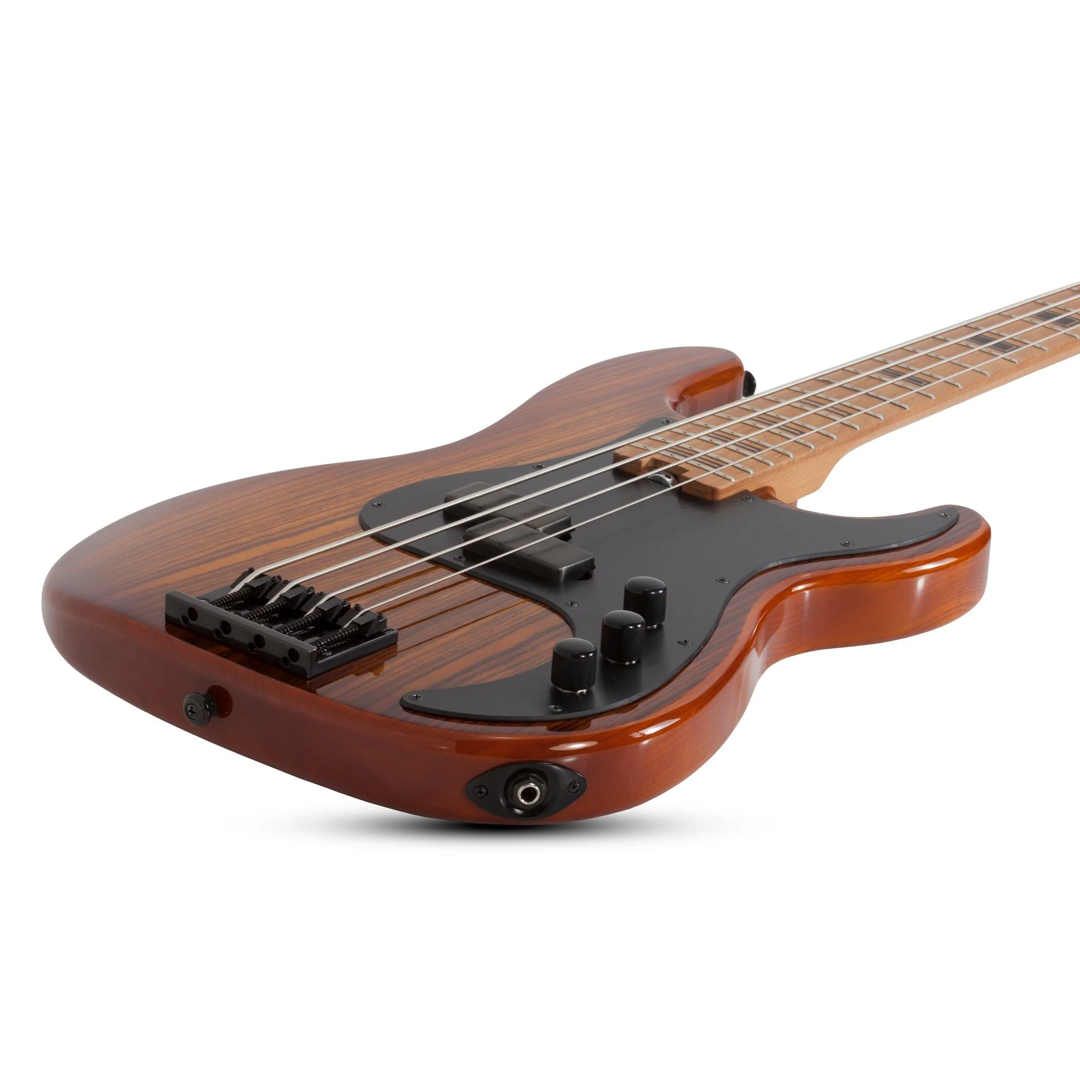 Schecter - P-4 Exotic Electric Bass - Faded Vintage Sunburst - 2927-SHC - Image 4