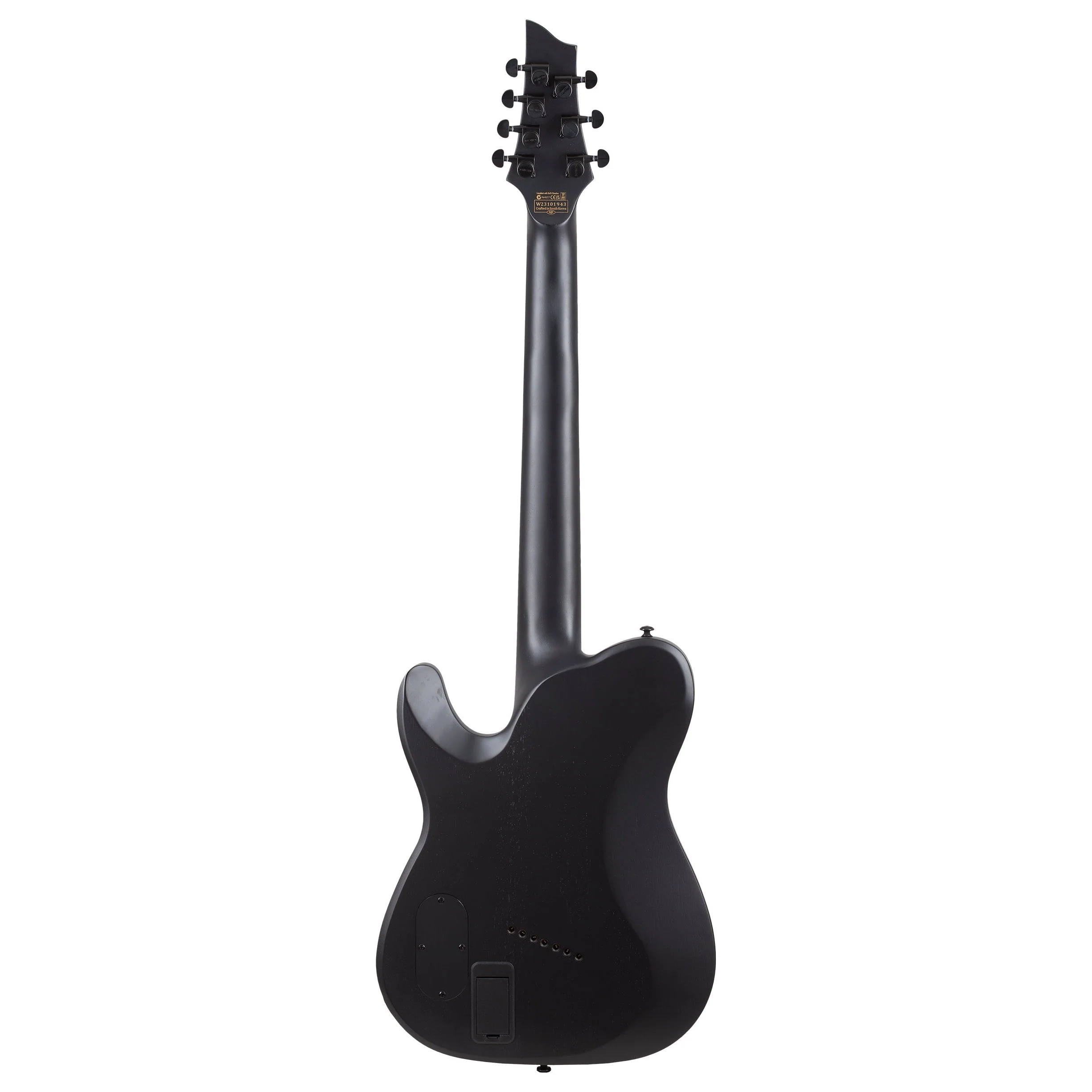 Schecter - PT-7 Black Ops 7-String Electric Guitar, Satin Black Open Pore - 621-SHC - Image 5