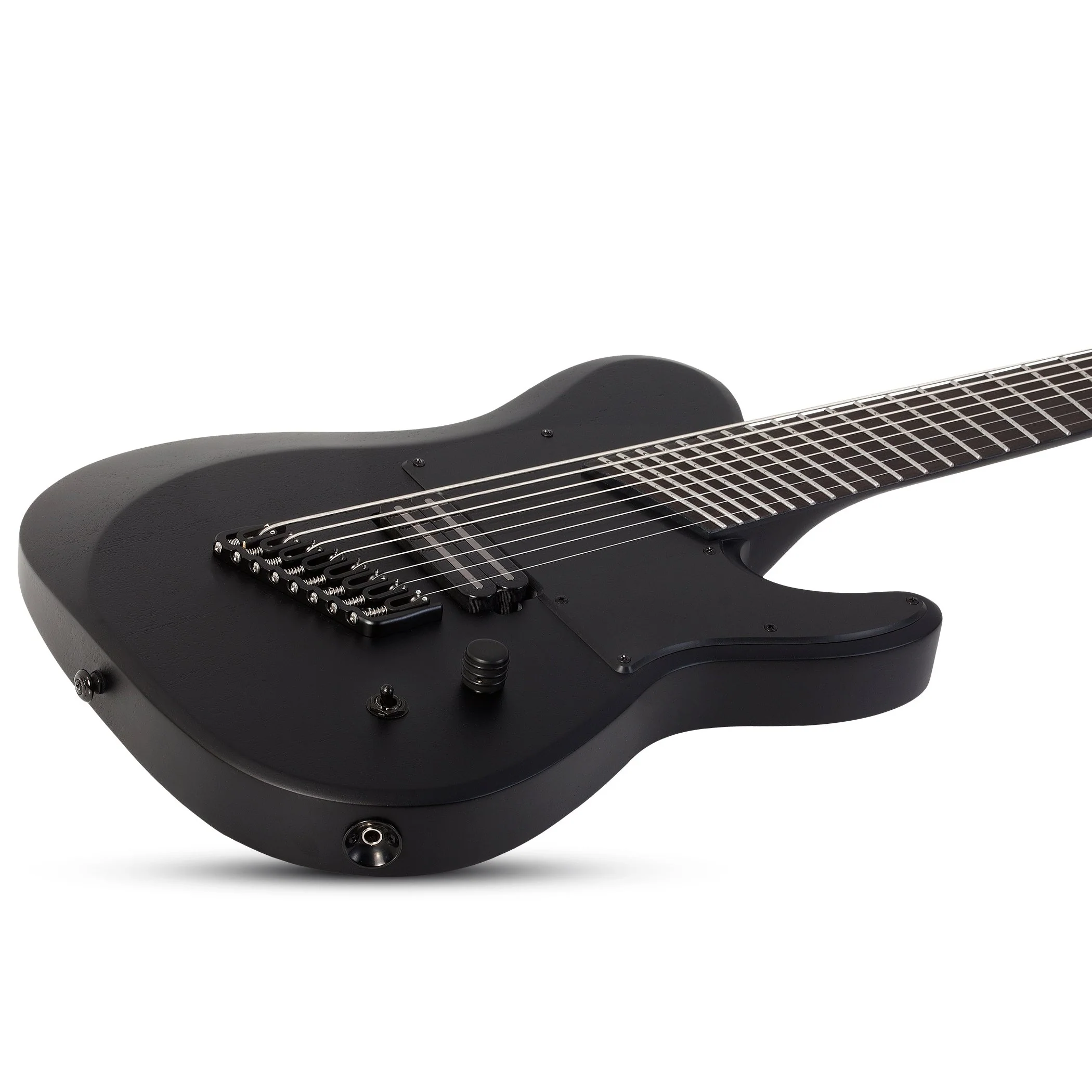 Schecter - PT-8 Black Ops 8-String Electric Guitar, Satin Black Open Pore - 622-SHC - Image 2