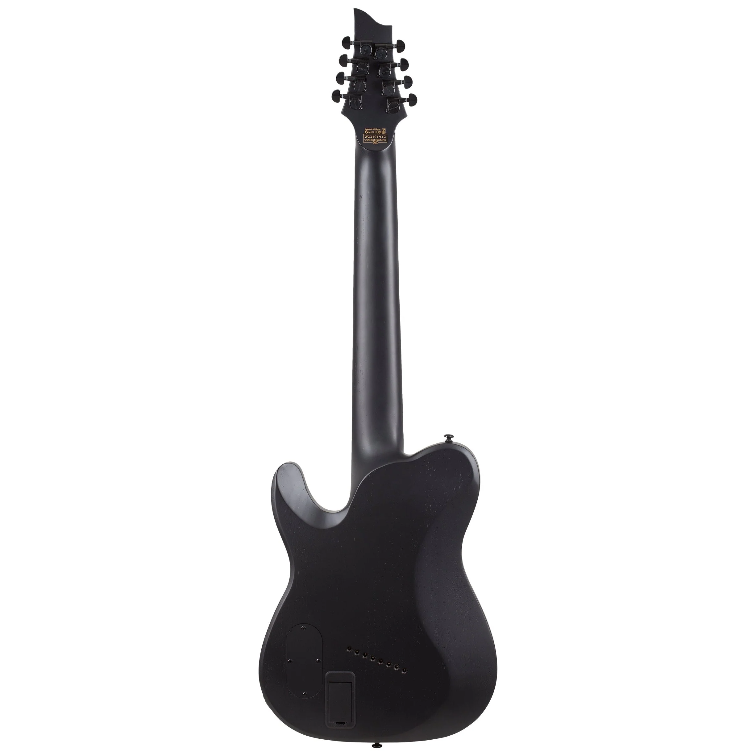 Schecter - PT-8 Black Ops 8-String Left-Handed Electric Guitar, Satin Black Open Pore - 625-SHC - Image 5