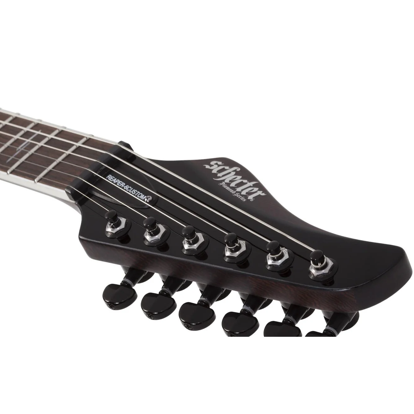 Schecter - Reaper-6 Custom Electric Guitar - Gloss Black - Image 4
