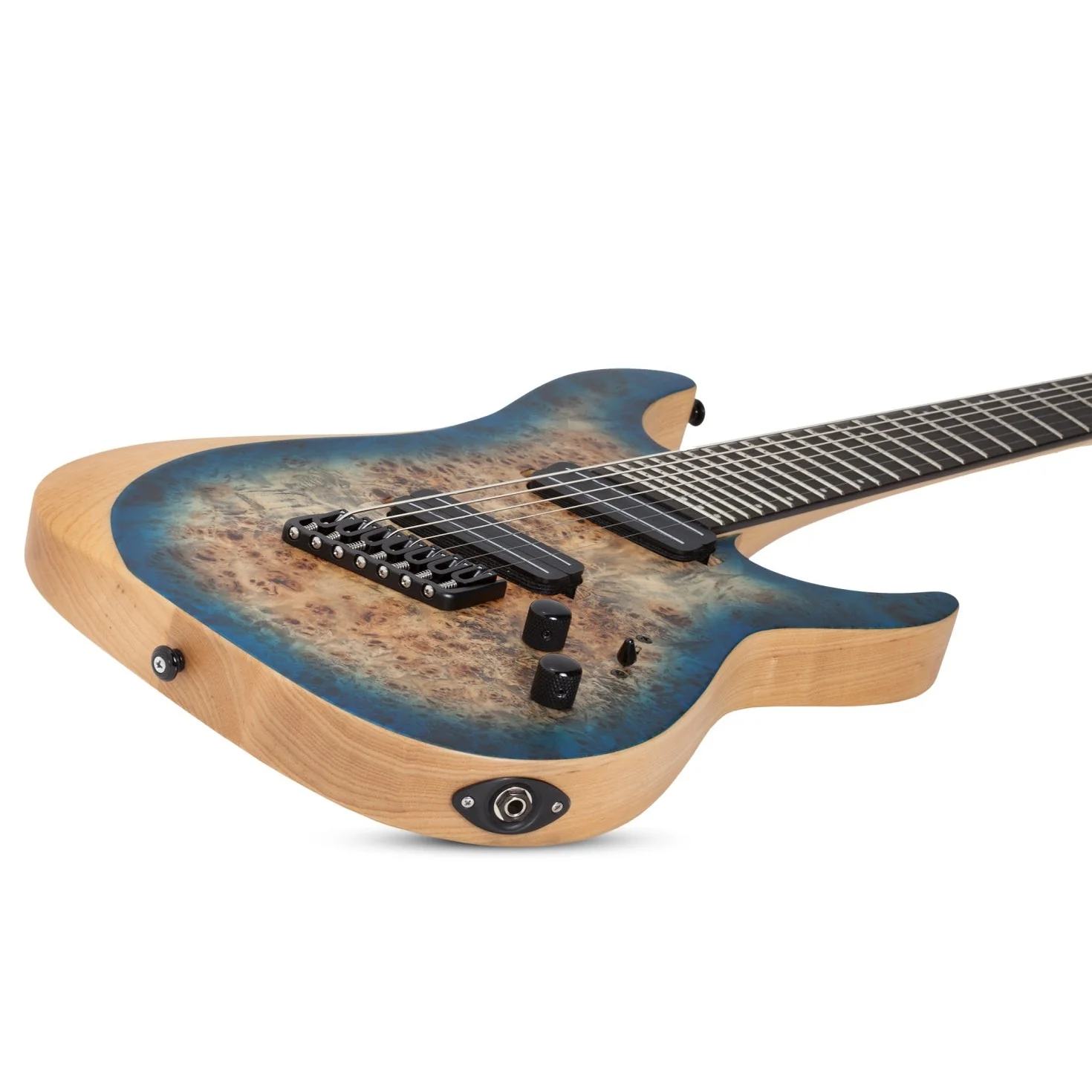 Schecter - Reaper-7 7-string Electric Guitar - Satin Sky Burst - Image 3