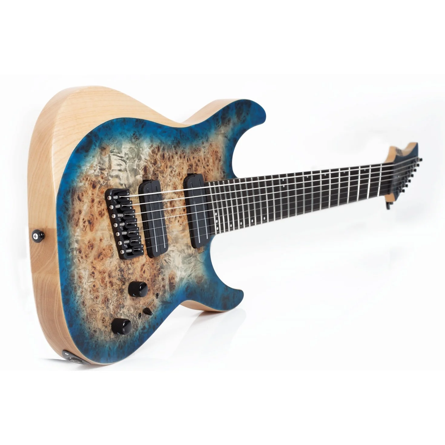 Schecter - Reaper-7 7-string Electric Guitar - Satin Sky Burst - Image 5