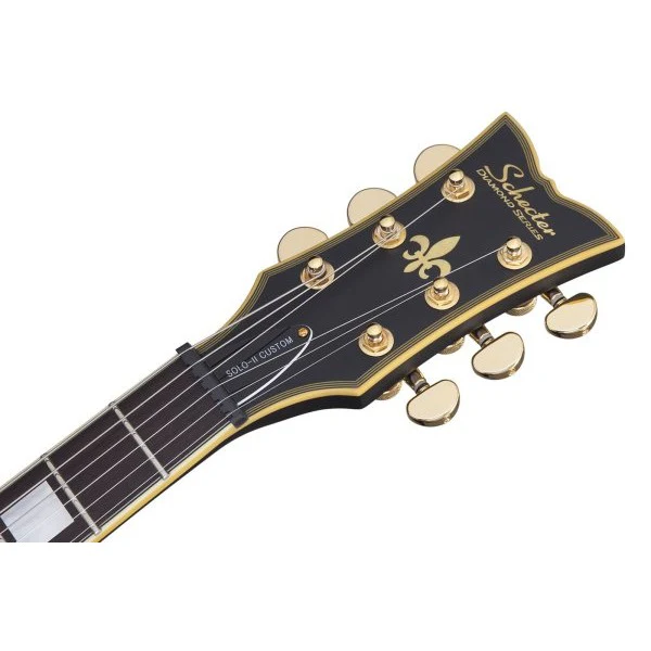 Schecter - Solid-Body Electric Guitar - Aged Black Satin - 658-SHC - Image 5