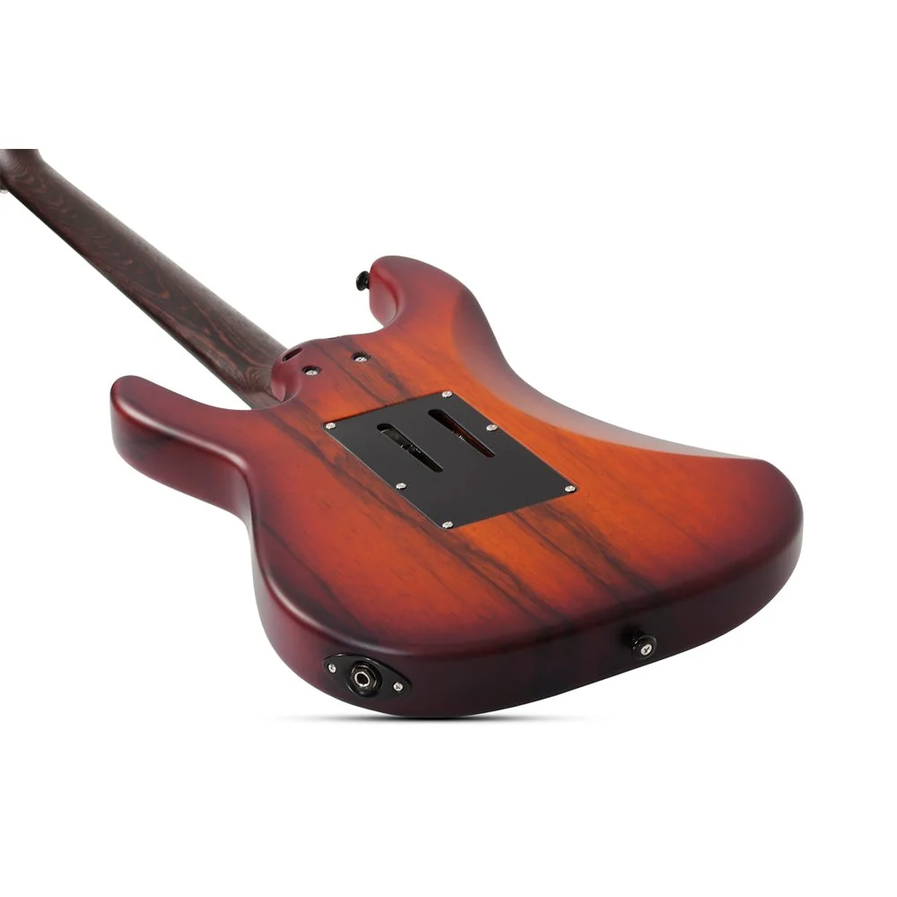 Schecter - Sun Valley Super Shredder Exotic Ziricote Electric Guitar - Black Limba  - 1266-SHC - Image 2