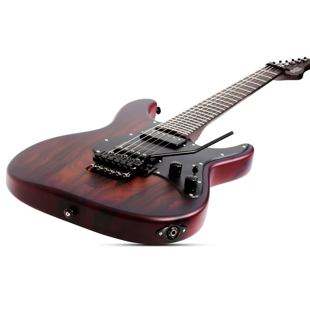 Schecter - Sun Valley Super Shredder Exotic Ziricote Electric Guitar - Black Limba  - 1266-SHC - Image 4