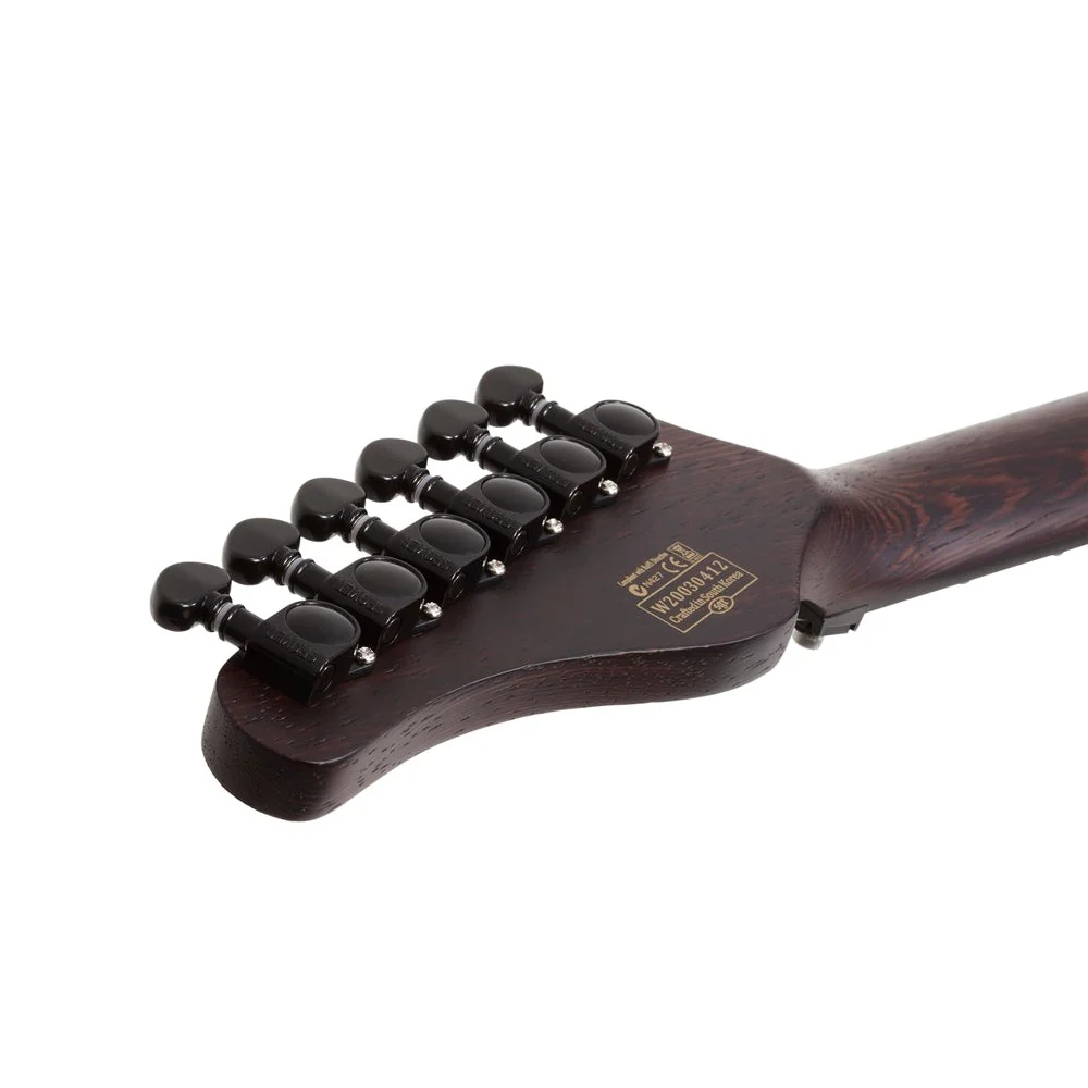 Schecter - Sun Valley Super Shredder Exotic Ziricote Electric Guitar - Black Limba  - 1266-SHC - Image 6
